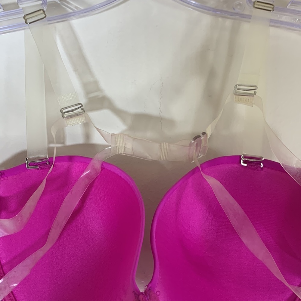NWT. Jennifer Intimatea 36C Sheer Plastic Strap Bra. - Picture 6 of 8